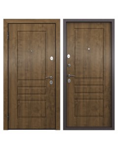Дверь входная металлическая Страйд Летиция 860 мм левая цвет орех Torex