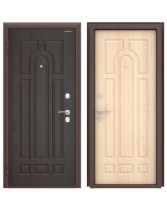 Дверь входная металлическая Оптим 2050х880 мм левая цвет белый дуб Doorhan
