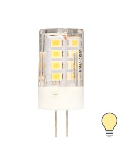 Лампа светодиодная JC G4 12 В 3 5 Вт кукуруза прозрачная 300 лм теплый белый свет Volpe
