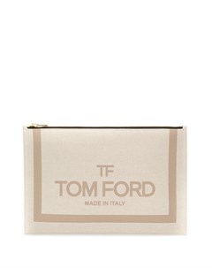 Tom ford клатч с логотипом нейтральные цвета Tom ford