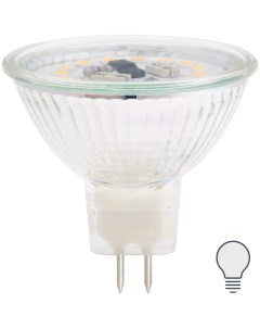 Лампа светодиодная GU5 3 220 240 В 6 Вт спот прозрачная 500 лм нейтральный белый свет Lexman