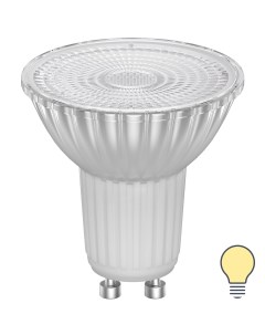 Лампа светодиодная Clear GU10 220 240 В 6 5 Вт прозрачная 700 лм теплый белый свет Lexman