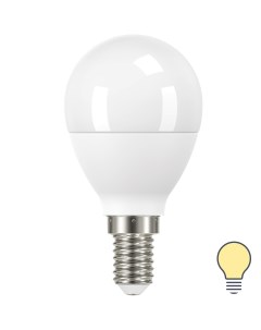 Лампа светодиодная P45 E14 175 250 В 7 5 Вт матовая 750 лм теплый белый свет Lexman