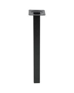 Ножка квадратная 300х25 мм сталь максимальная нагрузка 50 кг цвет черный Edson