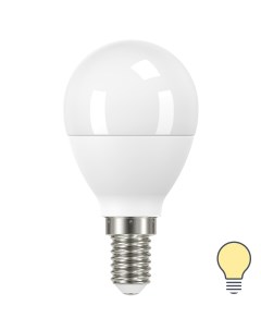 Лампа светодиодная P45 E14 175 250 В 7 Вт матовая 600 лм теплый белый свет Lexman