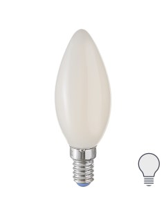 Лампа светодиодная филаментная свеча 6 Вт Е14 600 Лм матовая нейтральный белый свет Volpe