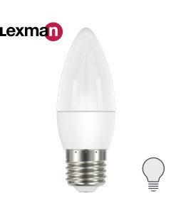 Лампа светодиодная Candle E27 175 250 В 7 Вт матовая 750 лм нейтральный белый свет Lexman