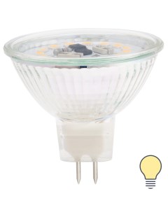 Лампа светодиодная GU5 3 220 240 В 6 Вт спот прозрачная 500 лм теплый белый свет Lexman