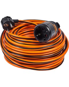 Удлинитель шнур Electralock 1 розетка с заземлением 3x1 5 мм 30 м 3580 Вт цвет оранжевый черный Electraline