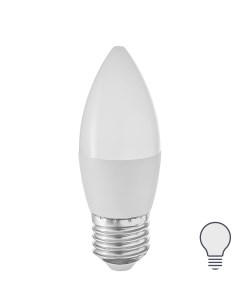 Лампа светодиодная с диммером свеча 6 Вт Е27 матовая 600 Лм холодный белый свет Volpe