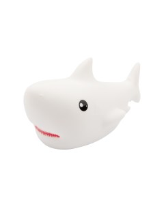 Силиконовый ночник акула 19х9х10 см теплый белый свет цвет белый Neon-night