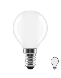 Лампа светодиодная E14 220 240 В 5 Вт шар матовая 600 лм нейтральный белый свет Lexman