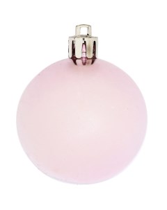 Елочный шар o5 см пластик розовый Без бренда