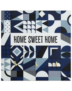 Ключница Home Sweet Home цвет синий 12x12см Без бренда
