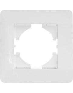 Рамка для розеток и выключателей Ugra С1110 001 1 пост цвет белый Gusi electric