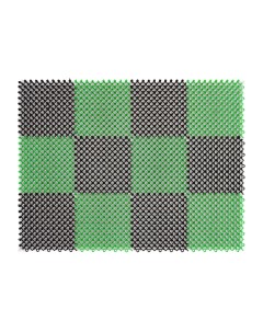 Коврик декоративный полиэтилен Травка 42x56 см цвет черно зеленый Vortex