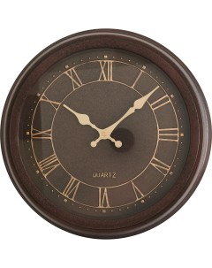 Часы настенные DMR круглые o35 6 см цвет коричневый Dream river