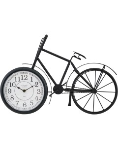 Часы настольные винтажные Велосипед металл цвет черный Atmosphera