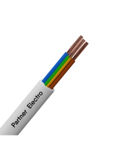 Провод ПВС 3x2 5 мм 100 м ГОСТ цвет белый Партнер-электро