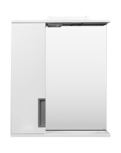 Шкаф для ванной зеркальный подвесной Венто 60x70 см цвет белый Vigo