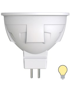 Лампа светодиодная Яркая GU5 3 220 В 6 Вт спот матовый 500 лм тёплый белый свет для диммера Uniel