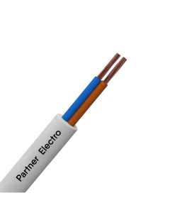 Провод ПВС 2x2 5 мм 10 м ГОСТ цвет белый Партнер-электро