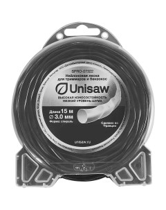 Леска для триммера Unisaw o3 0 мм 15 м спираль круглая Без бренда