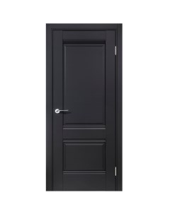 Дверь межкомнатная глухая с замком и петлями в комплекте Классико 42 70x200 см HardFlex цвет черный Portika