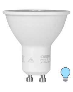 Лампа светодиодная GU10 230 В 4 Вт спот прозрачная 370 лм холодный белый свет Osram