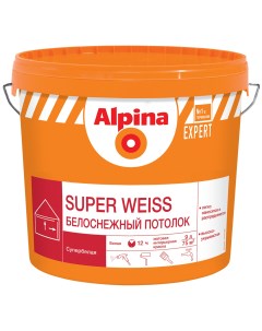 Краска для стен и потолков Super Weise цвет белый 9 л Alpina