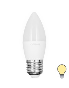 Лампа светодиодная свеча 7Вт 600Лм E27 теплый белый свет Osram