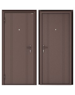 Дверь входная металлическая Эко 980 мм левая цвет антик медь Doorhan
