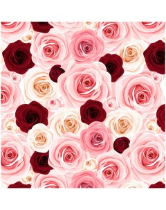 Упаковочная бумага Розы для любимой 100x70 см Симфония