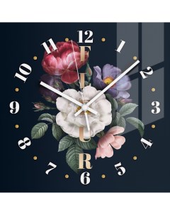 Часы настенные Artabosko Белль 13 квадратные стекло цвет черный бесшумные 30x30 см Без бренда