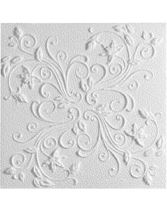 Плитка потолочная бесшовная полистирол белая Формат Ренессанс 50 x 50 см 2 м Format