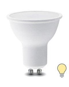 Лампа светодиодная GU10 175 250 В 6 Вт спот матовая 500 лм теплый белый свет Lexman
