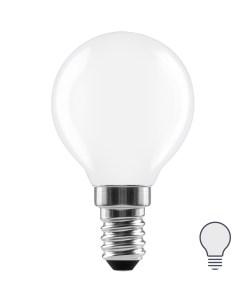 Лампа светодиодная E14 220 240 В 3 8 Вт шар матовая 500 лм нейтральный белый свет Lexman