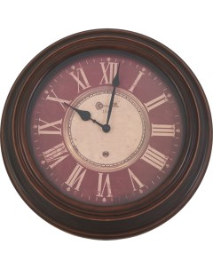 Часы настенные круглые пластик цвет черно коричневый o40 5 см Dream river
