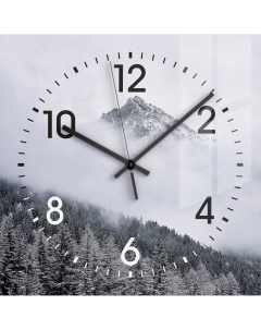 Часы настенные Artabosko Белль 2 квадратные стекло цвет серый бесшумные 30x30 см Без бренда