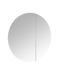 Шкаф зеркальный подвесной Pilar с подсветкой 80 см цвет черный Roca