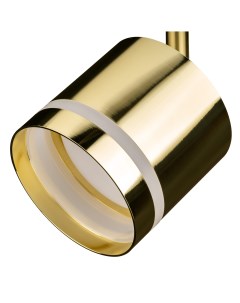 Трековый светильник спот поворотный Artline 85x80мм под лампу GX53 до 4м металл пластик цвет золото Ritter