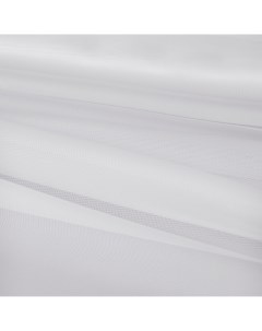 Тюль 1 п м вуаль с утяжелителем 325 см однотонная цвет белый Без бренда