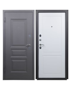 Дверь входная металлическая 2Ф 205x86 см левая арктик Без бренда