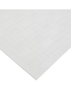 Листовая панель ПВХ Котто белый 960x485x3 мм 0 47 м Без бренда
