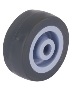 Колесо с резиновым бандажом 50 мм до 40 кг цвет серый Стройбат