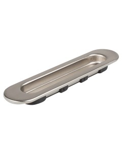 Ручка мебельная для шкафа купе 152 мм металл пластик цвет никель Без бренда