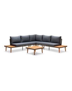 Набор мебели Лаин GS010 алюминий цвет серо бежевый стол диван угловой элемент Без бренда