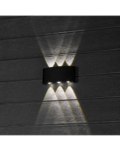 Светильник настенный светодиодный уличный Nuovo 24774 0 IP54 цвет черный Duwi
