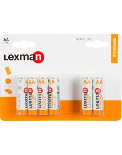 Батарейка алкалиновая LR6 АА 12 шт Lexman