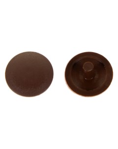 Заглушка на шуруп стяжку PZ 5 мм полиэтилен цвет коричневый 40 шт Без бренда